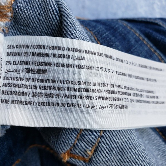 Hollister Womens Size 5R W27 L32 Jeans Blue Denim Dark Wash 5 Pockets Ripped - Picture 11 of 14